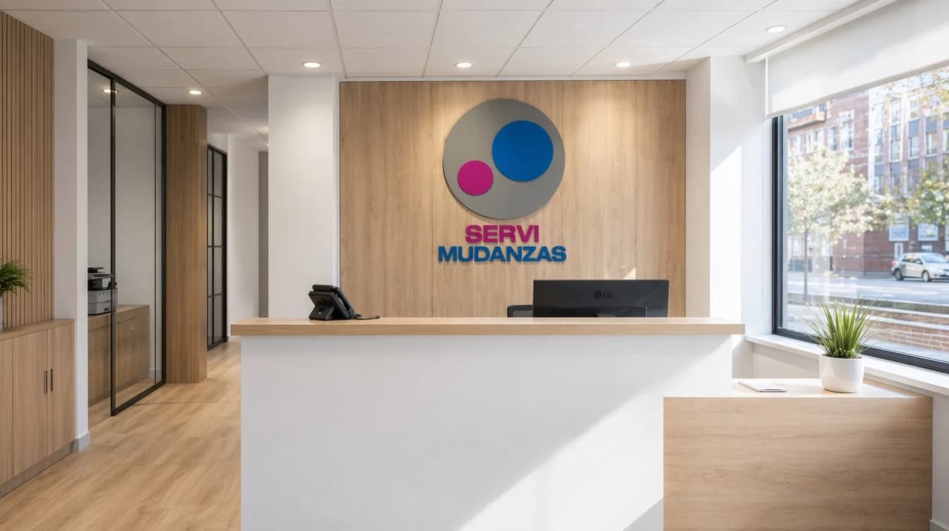 Recepción de las oficinas de Servimudanzas en Sant Cugat del Vallès